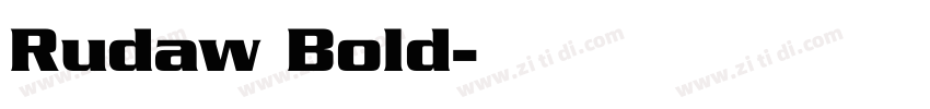 Rudaw Bold字体转换